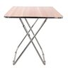 GTT Wooden Square Folding Table with Metalic Stand, WS5246