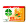 Dettol Orange Zing Anti-Bacterial Bar Soap Value Pack 4 x 165 g