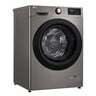 LG  Washing Machine Front Load  9KG, 1400 RPM, Platinum Silver, F4R3VYL6P