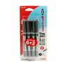 Uni-Ball Eye Refiller Pen 6 + 2 MIP-PACK-057