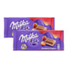 Milka Chocolate Strawberry Yoghurt Value Pack 2 x 100 g