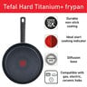 Tefal Hard Titanium Non-stick Fry Pan Set, 26 cm + 20 cm, Black