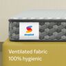 Sleepwell StarGold , 10 Night Trial , Profiled Resitec Foam , Medium Firm , Anti Sag Tech Mattress , Twin Bed Size (200L x 120W x 20H cm)