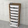 Home Canvas Compo Multifunctional Cabinet (8 Baskets, Walnut) BF00209