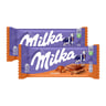 Milka Chocolate Caramel Value Pack 2 x 100 g