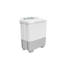 Hisense Twin Tub Semi Automatic Washing Machine, 8/5.6 kg, 1320 RPM, White, XPB80-5001