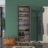 Home Canvas Harmony Dual-Tone Tall Storage Cabinet - Grey & Oak 2750