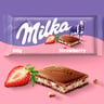 Milka Chocolate Filled with Strawberry Yoghurt 100 g