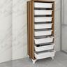 Home Canvas Compo Multifunctional Cabinet (8 Baskets, Walnut) BF00209