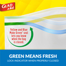 Glad Freezer Zipper Bags, Size 27.4cm x 26.5cm 25 pcs