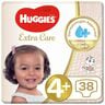 Huggies Extra Care Size 4+ 10 -16 kg Value Pack 38 pcs