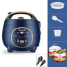 Meling Mini Electric Automatic Rice Soup Cooker 1.8l, 300w, Blue, Mf-dc1826