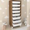 Home Canvas Compo Multifunctional Cabinet (8 Baskets, Walnut) BF00209