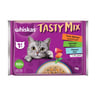 Whiskas Tasty Mix Tuna Salmon & Spinach Flavour In Jelly Wet Food For Adult Cat 4 x 70 g