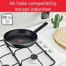 Tefal Hard Titanium Non-stick Fry Pan Set, 26 cm + 20 cm, Black