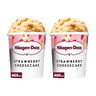 Haagen Dazs Strawberry Cheesecake Ice Cream Value Pack 2 x 460 ml