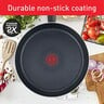 Tefal Hard Titanium Non-stick Fry Pan Set, 26 cm + 20 cm, Black