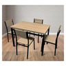 Maple Leaf Dining Table + 4 Chair Metal