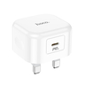 Hoco Single Port Super Fast Wall Charger, 20W, White, C91B-PD