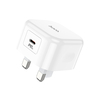 Hoco Single Port Super Fast Wall Charger, 20W, White, C91B-PD