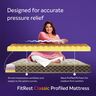 Sleepwell Fitrest Classic , Acuprofile PU Foam , Twin Bed Size , Medium Firm , Neem Fresche Technology , Anti Sag Mattress (200L x 120W x 20H cm)