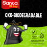 Sanita Tie Garbage Bag Oxo Biodegradable X-Large 55 Gallons Size 100 x 84 cm 15 pcs