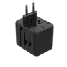 Porodo Dual USB-A Universal Travel Adapter 2.4A, Black, PD-12WUTA-BK