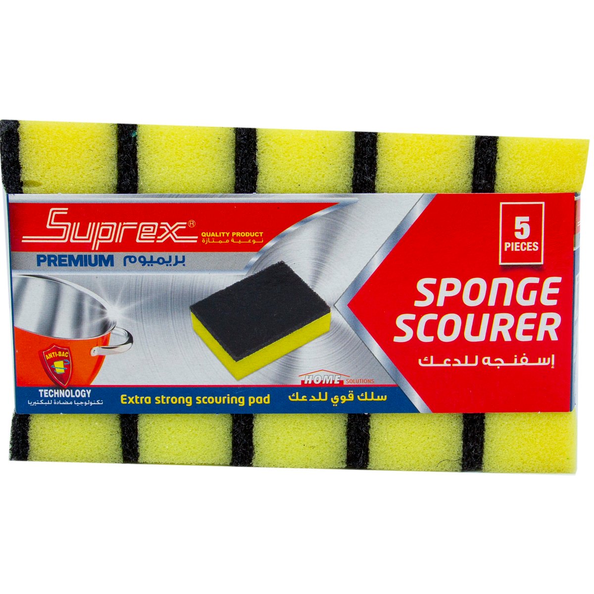 Suprex Premium Sponge Scourer 5 pcs