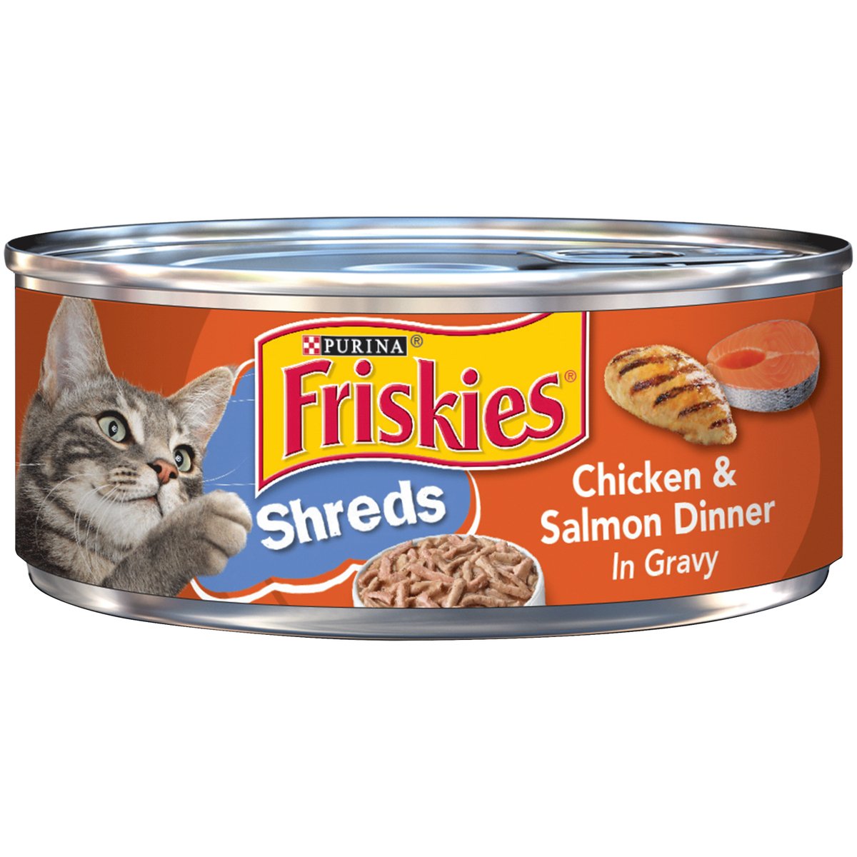 Friskies Shreds Chicken & Salmon Dinner In Gravy 156 g