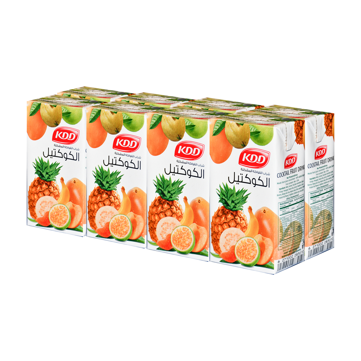 KDD Cocktail Fruit Drink Value Pack 8 x 125 ml