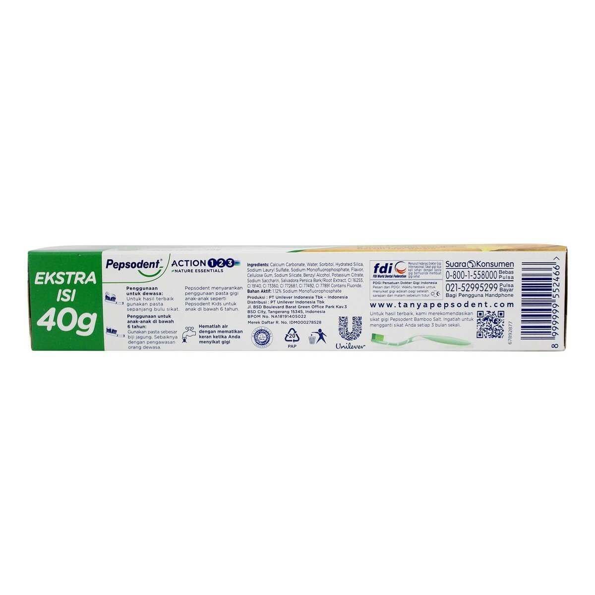 Pepsodent Pasta Gigi Action 123 Siwak 150g