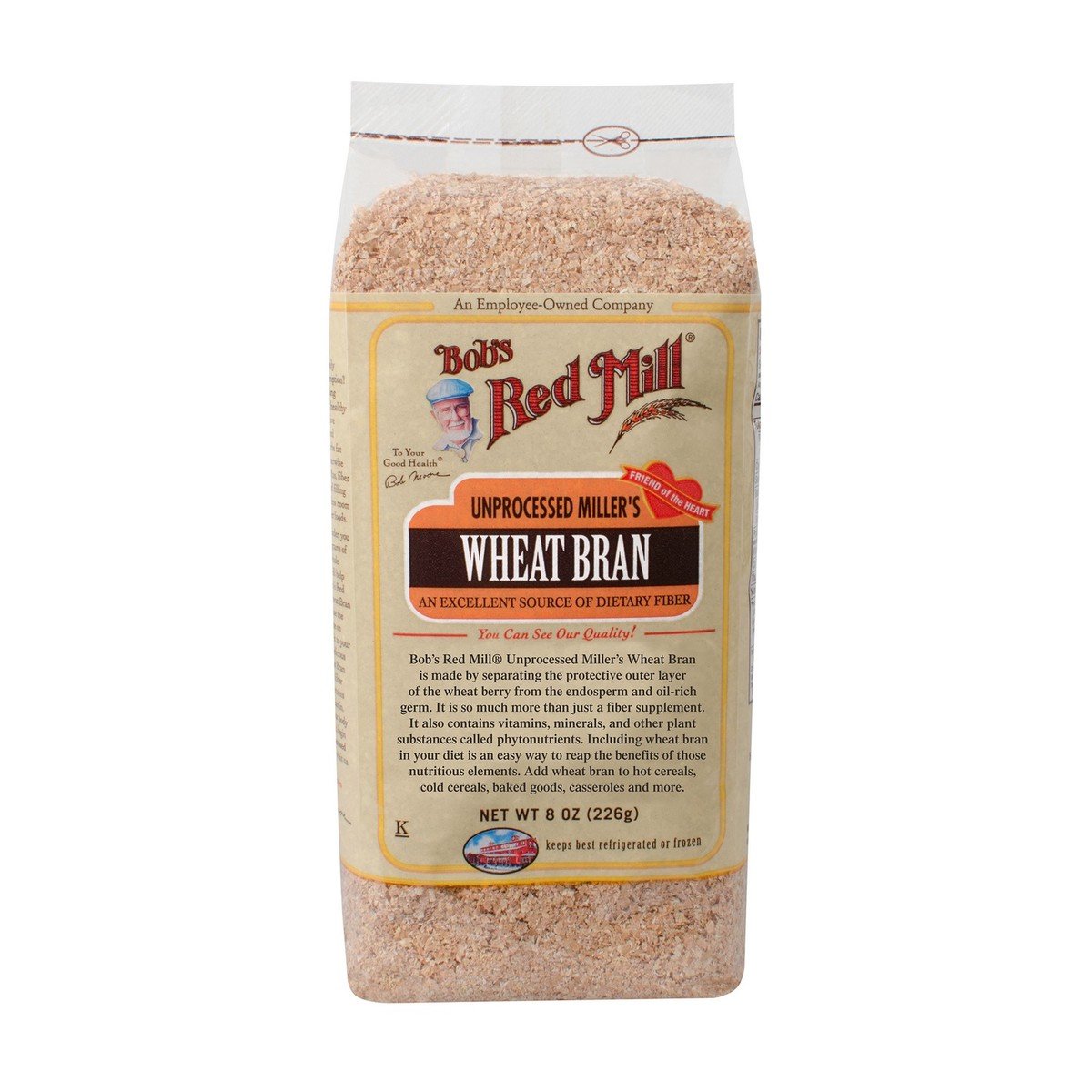 Bob's Red Mill Unprocessed Miller's Wheat Bran 226 g