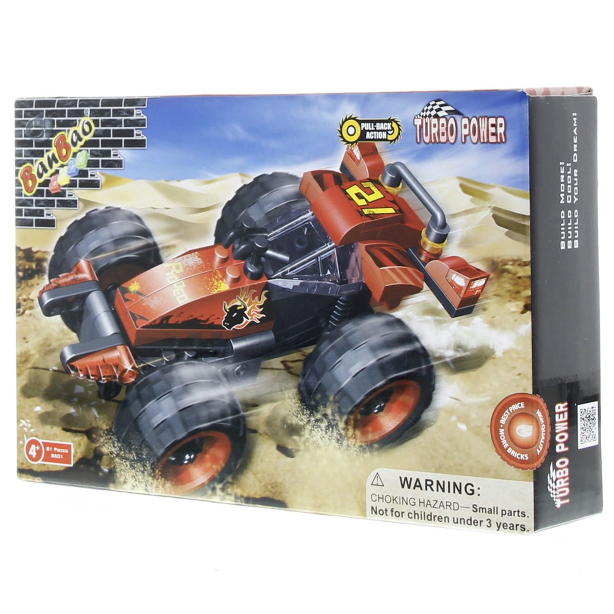 Banbao Turbo Power Rodeo Blocks 81 Pieces