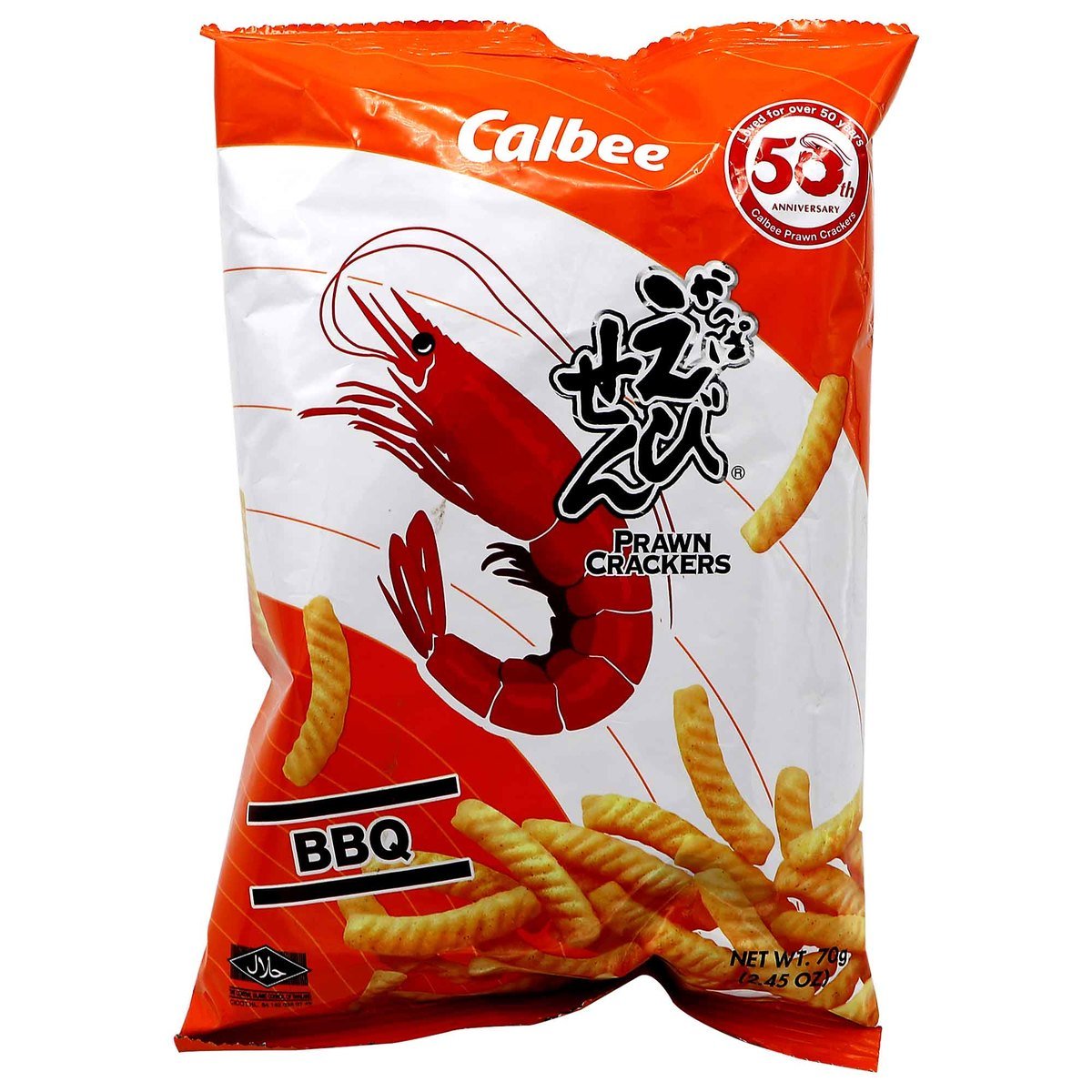 Calbee Prawn Crackers BBQ 70 g