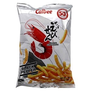 Calbee Prawn Crackers Black Pepper 70 g