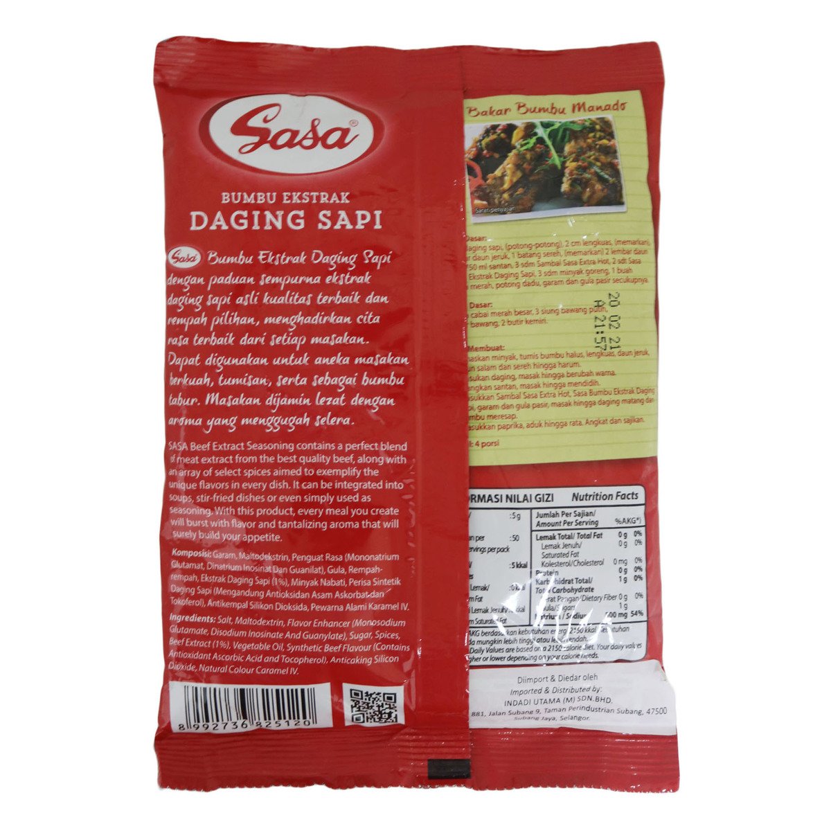 Sasa Beef Stock 250g