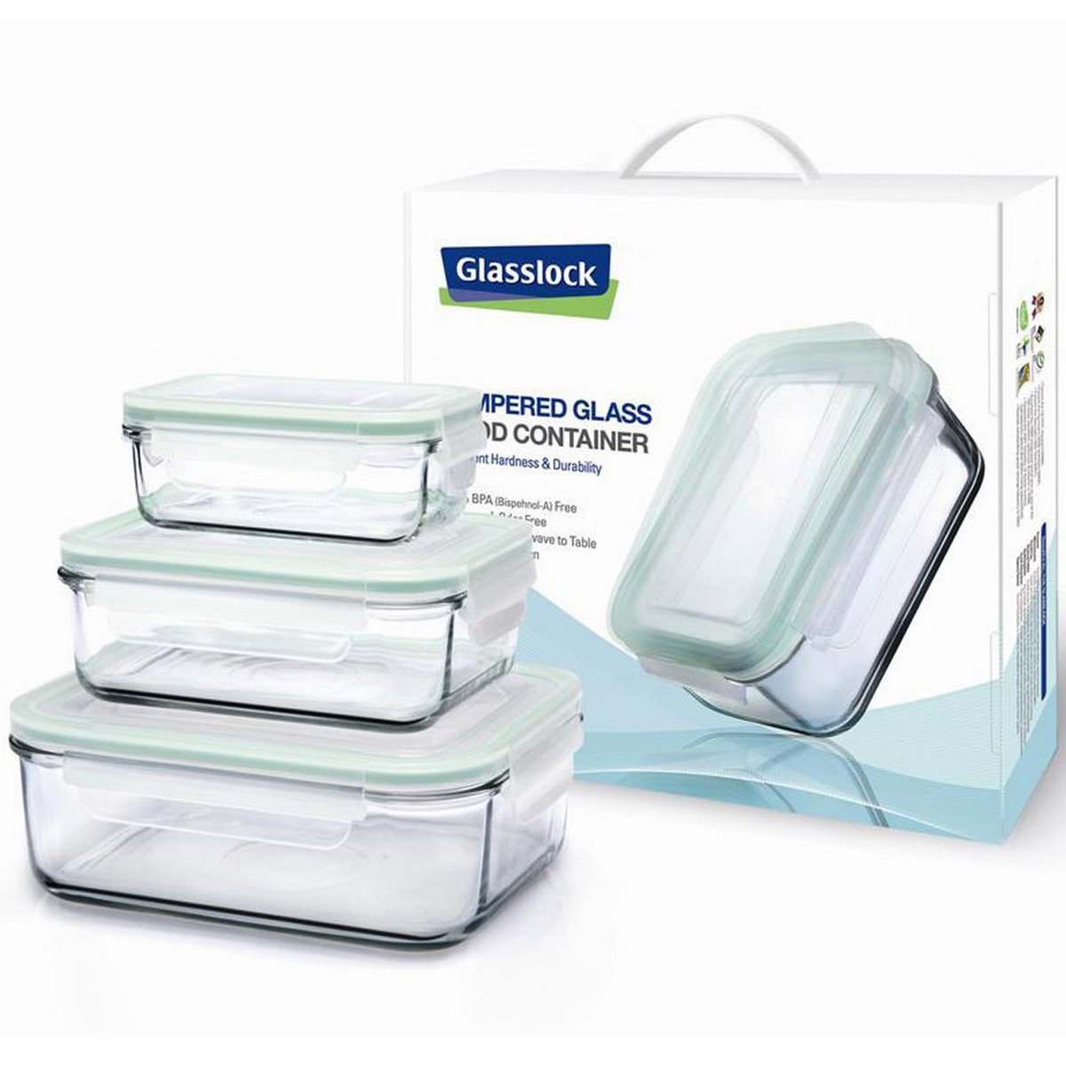 GlassLock Rectangular Glass Container GL587