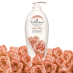 Enchanteur Satin Smooth Elegant Musk Lotion with Aloe Vera & Olive Butter 750 ml