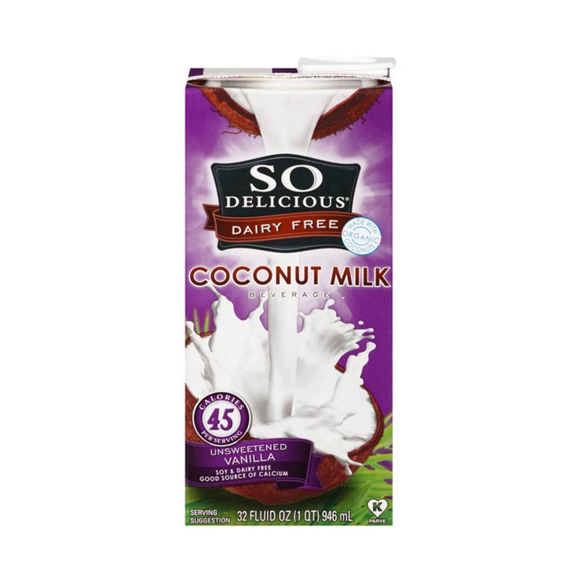 So Delicious Organic Coconut Milk Unsweetened Vanilla 946ml