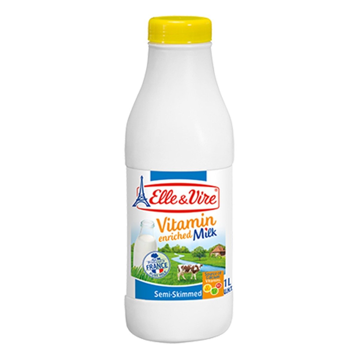 Elle And Vire Vitamin Milk Semi Skimmed 1Litre Online at Best Price