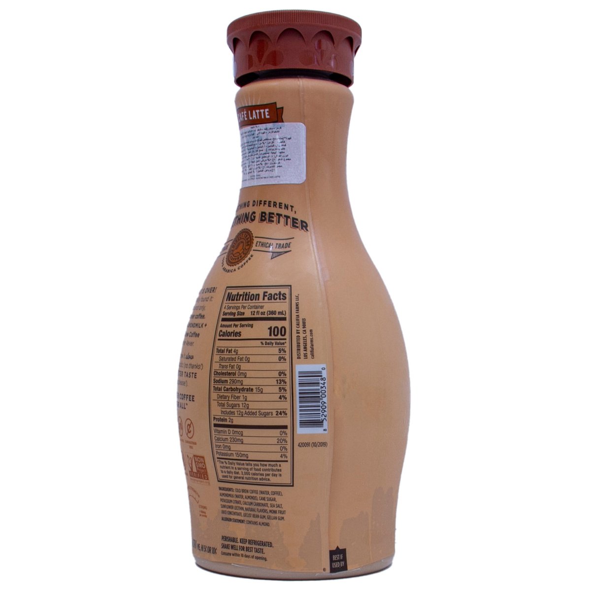 Califia Cafe Latte Cold Brew Coffee With Almond Milk 1.4 Litres