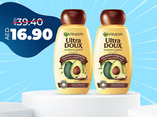 Garnier Ultra Doux Shampoo 2 x 400 ml Assorted		