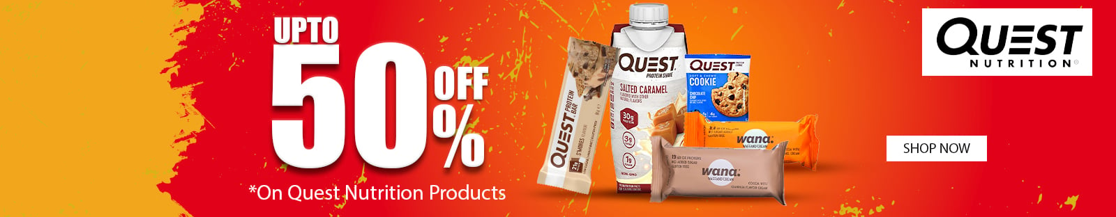 QUEST NUTRITION upto 50% 