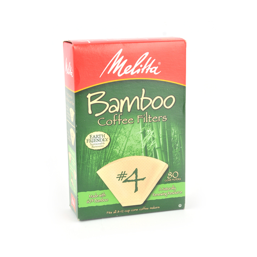 Buy Melitta Bamboo Coffee Filter Size 4 80pcs Online ...