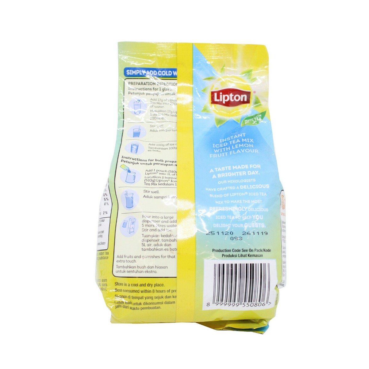 Beli Lipton Ice Tea Lemon 510g Online Lulu Hypermarket Tea Bag