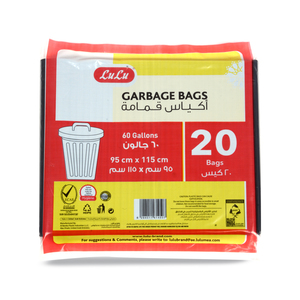 LuLu Garbage Bags 60 gallon Size 95x115cm 20pcs