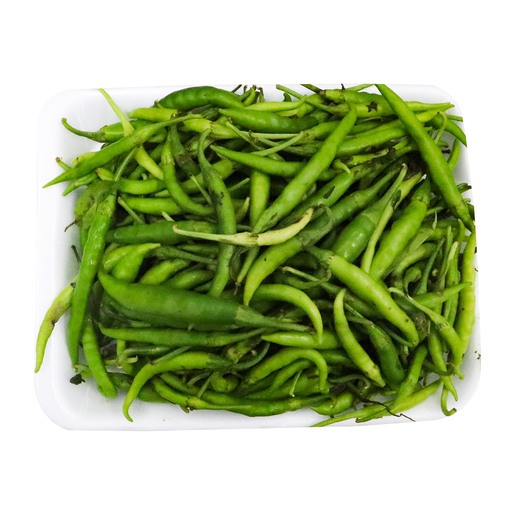 Buy Green Chilli Tray Pack 250g Approx Weight Online Lulu