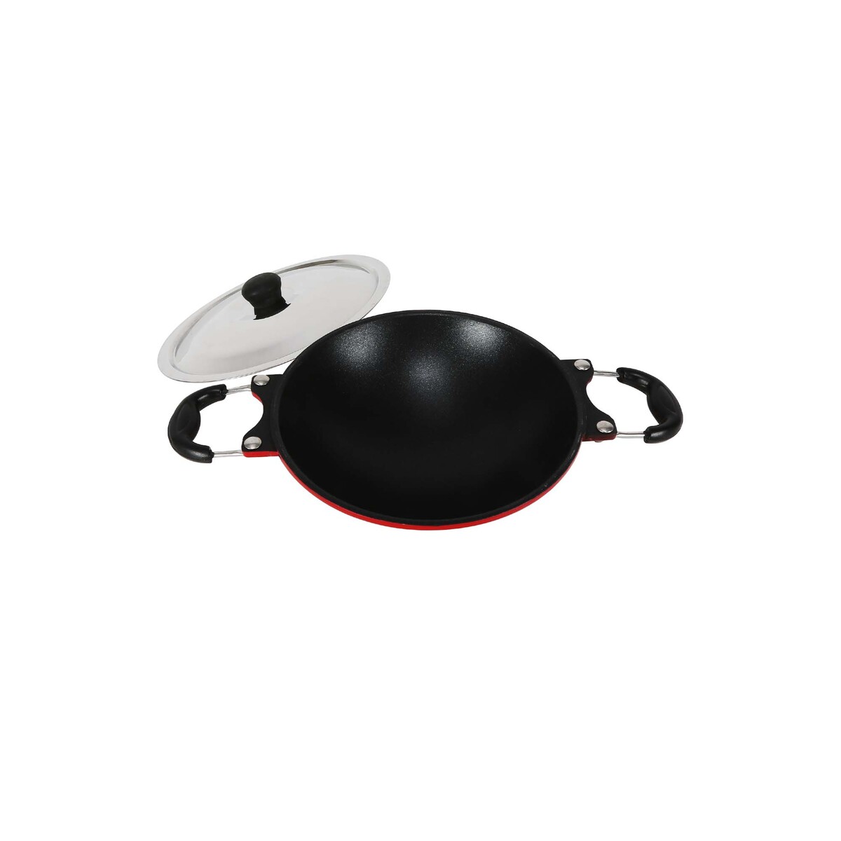 Chefline Aluminum Non Stick Appam Pan with Lid, DP01IND