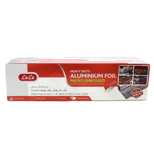 LuLu Heavy Duty Aluminium Foil Micro Embossed Size 77.44m x 30cm 250sq.ft 1 pc