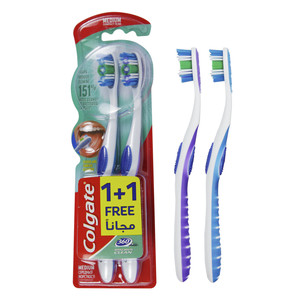 Colgate 360 Medium Toothbrush 2 pcs